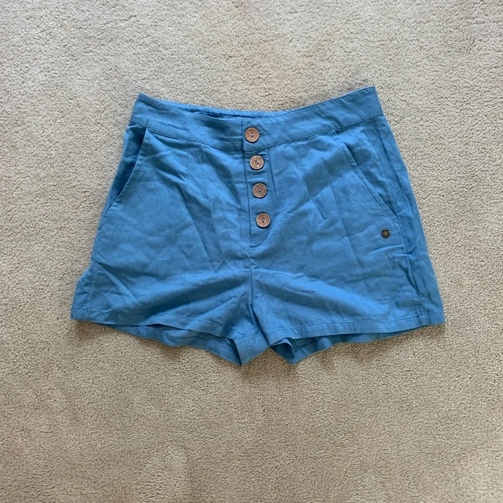 Blue Roxy Shorts - Picture 1 of 3